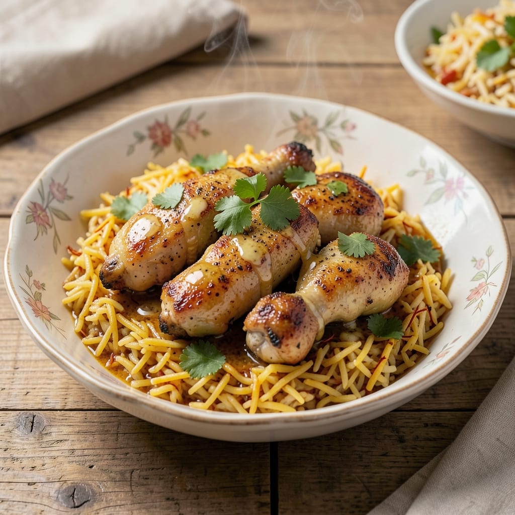 Afghani Chicken and Rice Recipe: Saffron-Infused Spice Harmony in One Pot