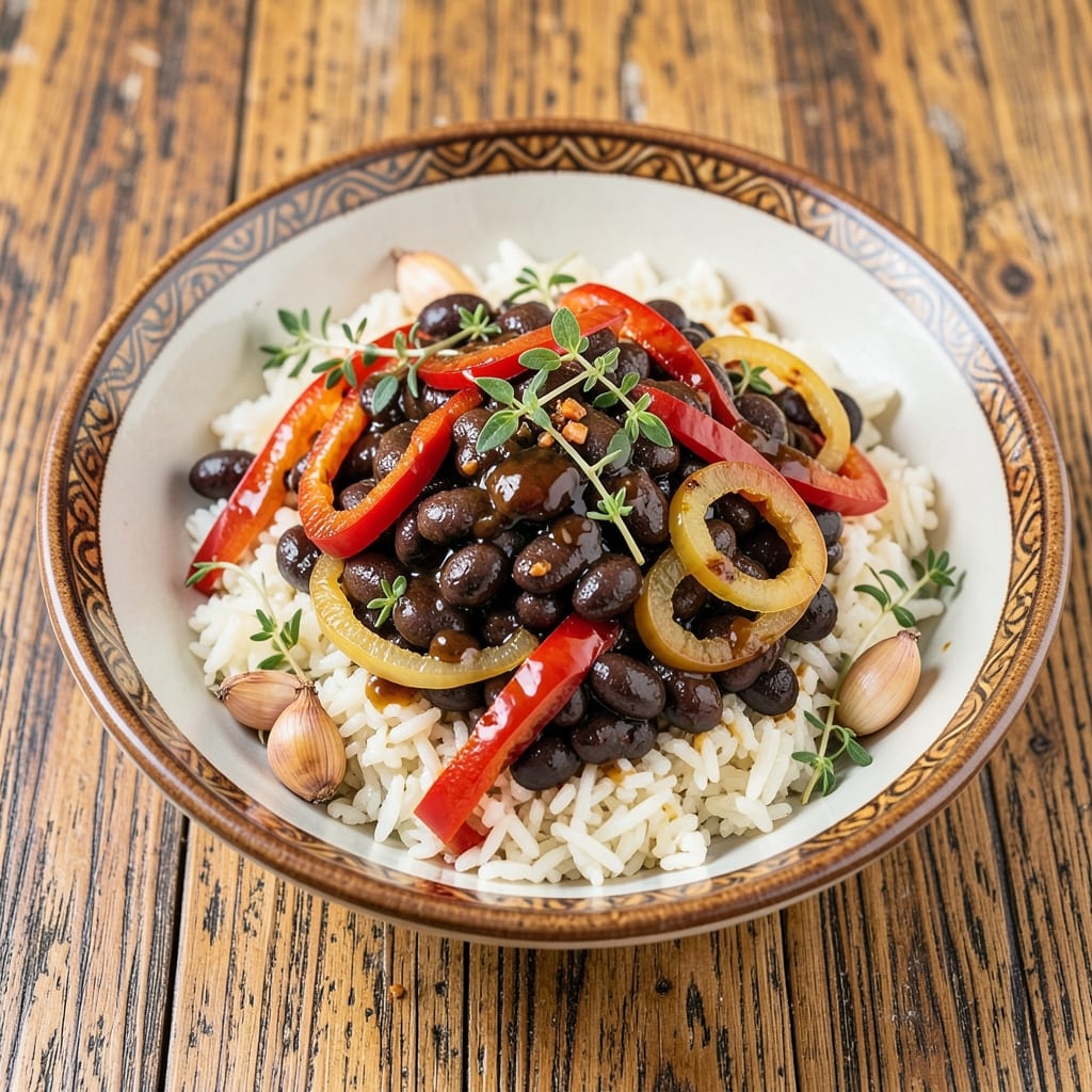 African Black Beans and Rice Recipe: Smoky Spice-Packed Bowl with Crispy Edges