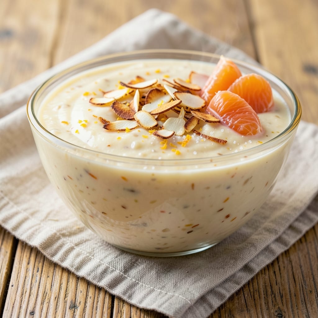 Ambrosia Rice Pudding Recipe: Vanilla-Orange Creaminess With Toasted Coconut Crunch