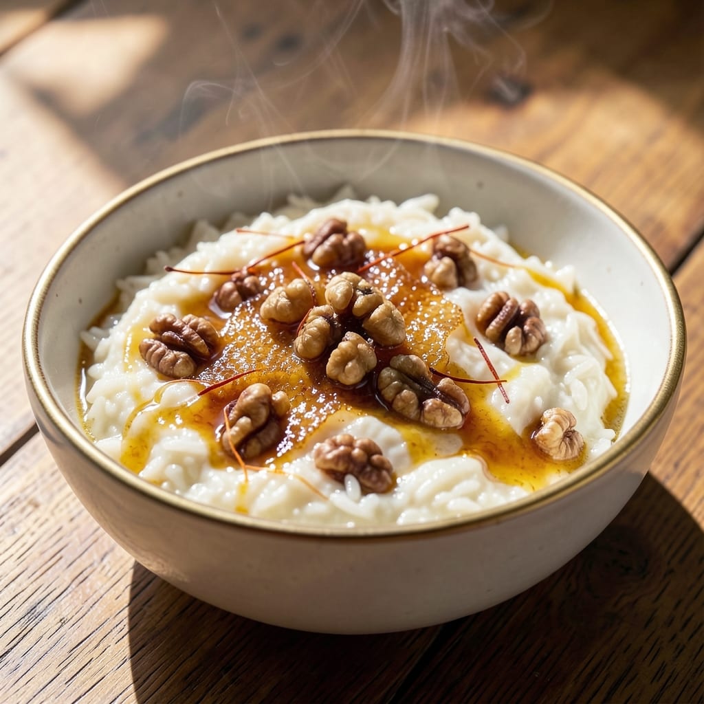 Armenian Rice Pudding Recipe: Fragrant Saffron and Toasted Walnut Depth