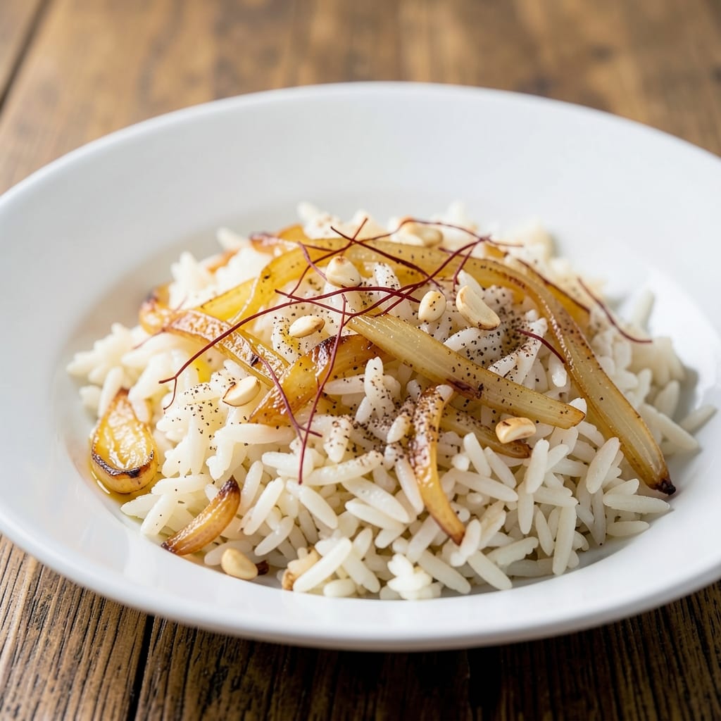 Aligue Rice Recipe: Golden-Saffron Pilaf with Toasted Spice Crunch