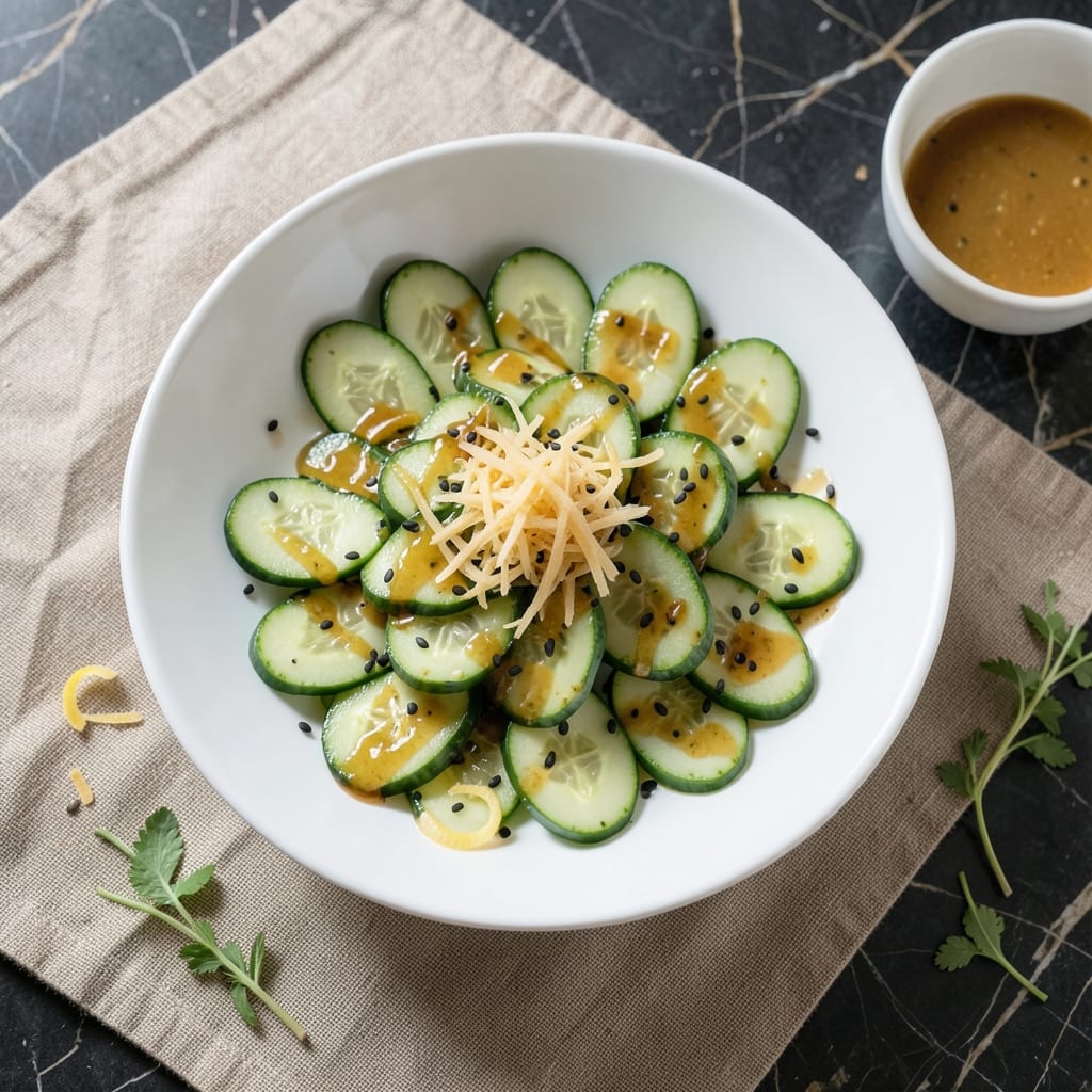 Asian Cucumber Salad Recipe with Rice Vinegar: Crisp Cool Refreshment in 15 Minutes