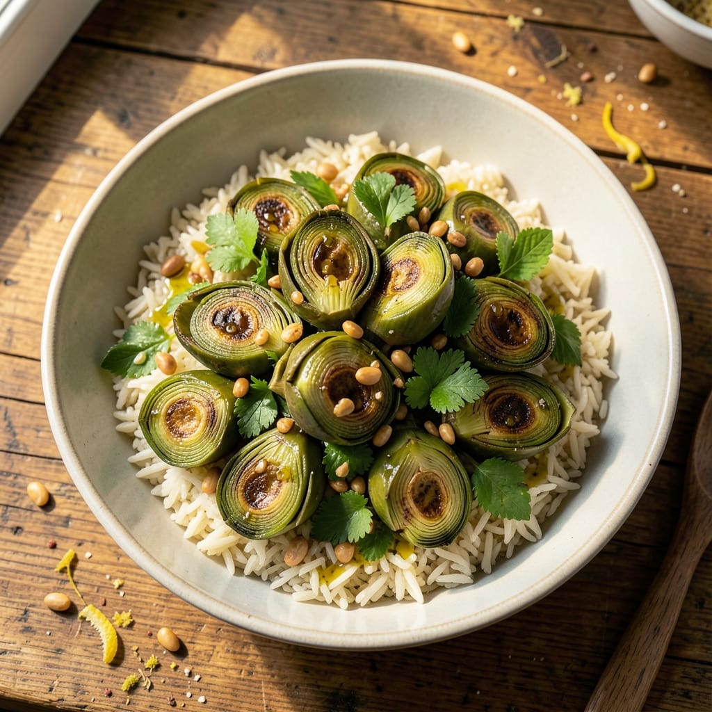 Artichoke and Rice Salad Recipe: Bright Herb Crunch With Zesty Lemon Zing