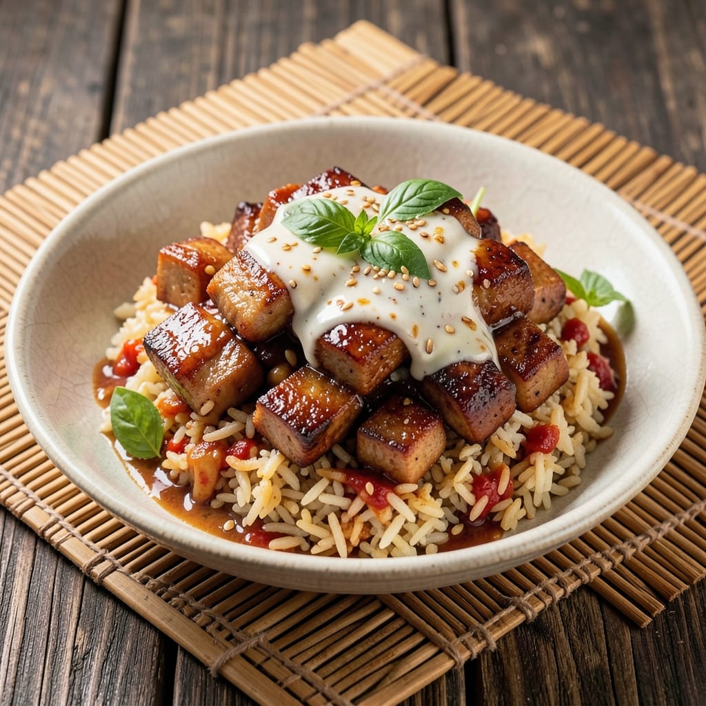 Asian Dirty Rice Recipe: Wok-Seared Pork and Peanut Butter Crunch