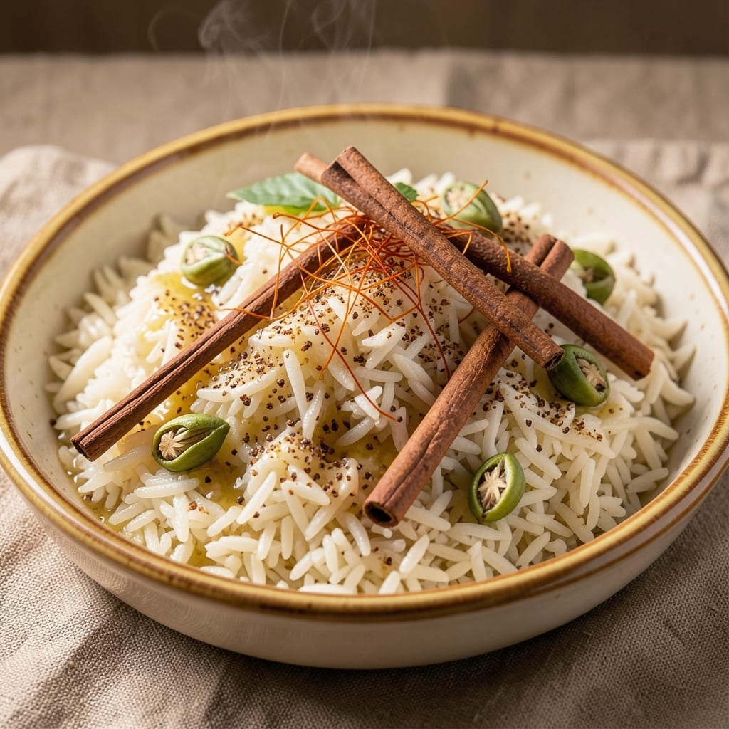 Arabic Basmati Rice Recipe: Toasted Spice and Saffron Infusion Magic