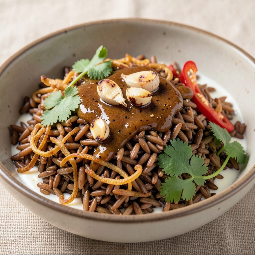 Asian Wild Rice Recipe: Umami-Packed Wok Stir-Fry with Peanut Butter Glaze
