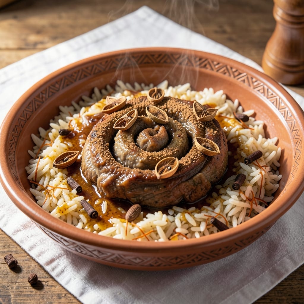 Albasha Rice Recipe: Spiced Lamb and Saffron Rice Harmony