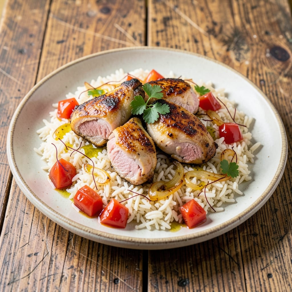 A Chef's Life Chicken and Rice Recipe: One-Pot Fragrant Saffron Crunch
