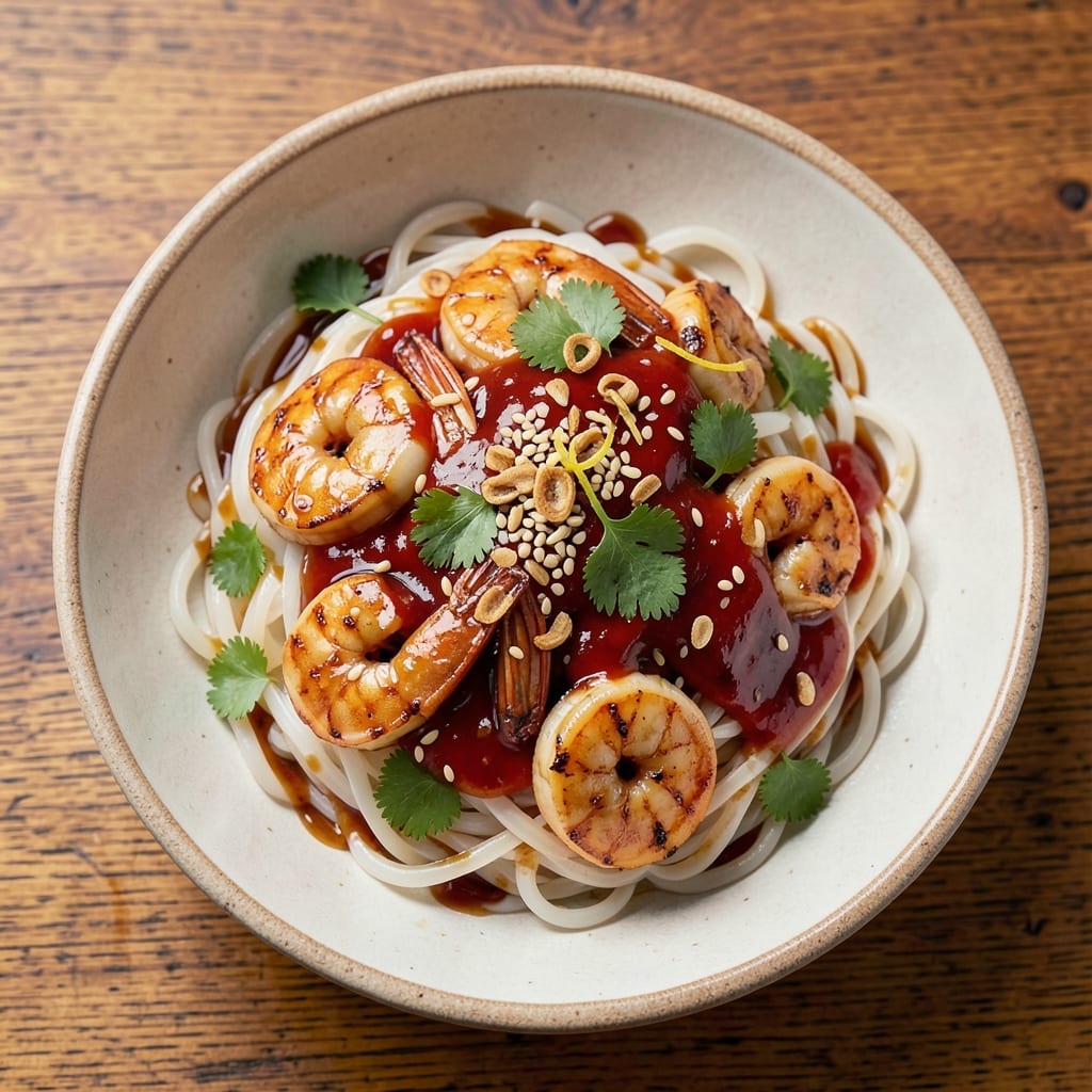 Asian Style Rice Noodle Recipe: Wok-Tossed Umami Crunch With Fresh Herbs