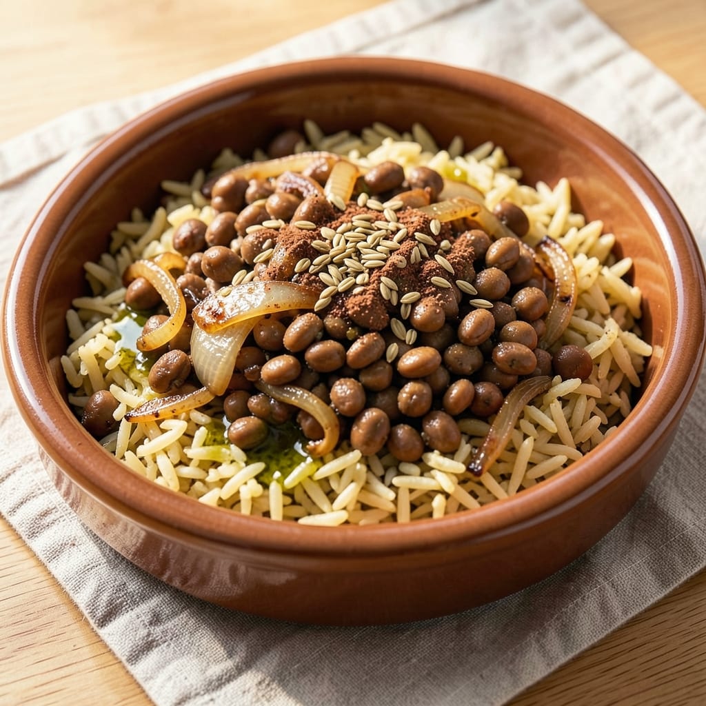 Arabic Lentil Rice Recipe: Spiced One-Pot Harmony With Toasted Cumin Crunch