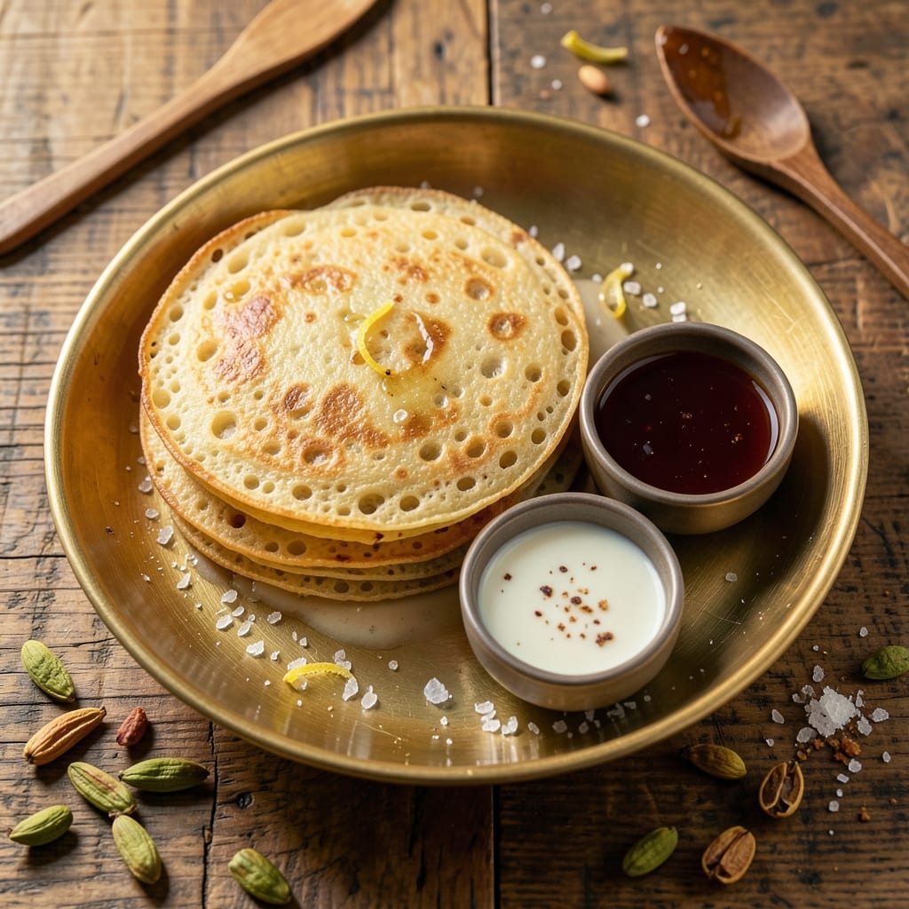 Appam Recipe With Rice Flour Without Yeast: Lacy Coconut Pancakes Steamed to Perfection