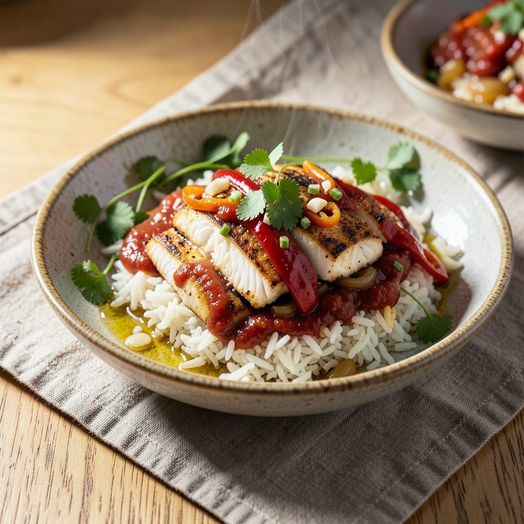 African Fish and Rice Recipe: Smoky Tomato-Peppered One-Pot Wonder