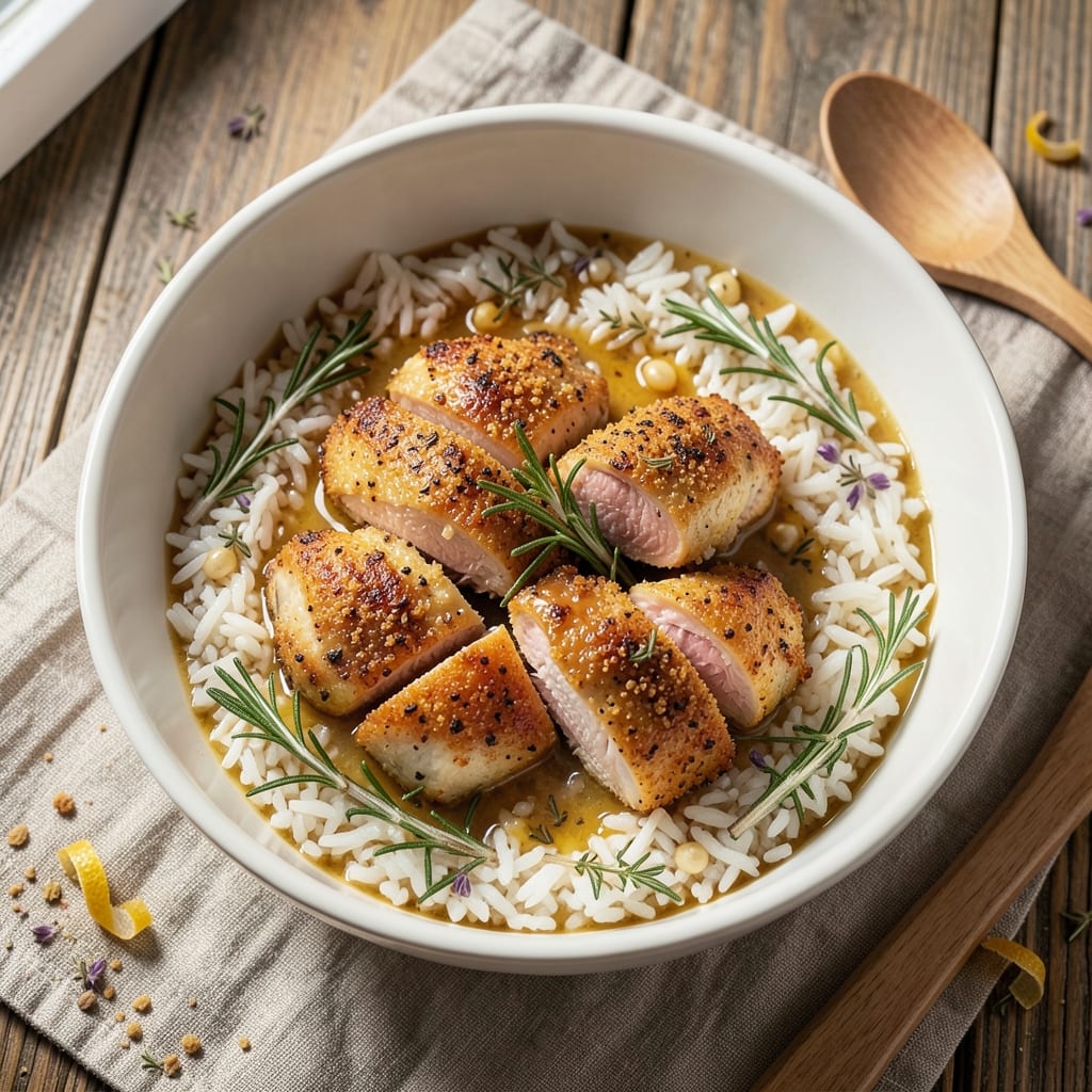 Aroma Rice Cooker Chicken and Rice Recipe: One-Pot Fragrant Herb Crust Masterpiece