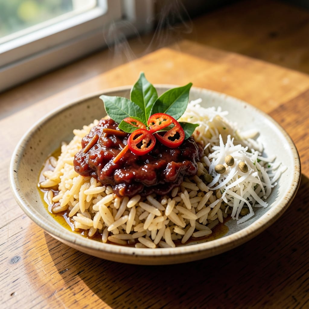 Andhra Tamarind Rice Recipe: Tangy Tamarind and Toasted Rice Crunch