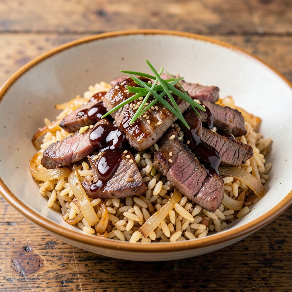 A1 Japanese Steakhouse Fried Rice Recipe: Wok-Hot Umami Crunch With Beefy Bites