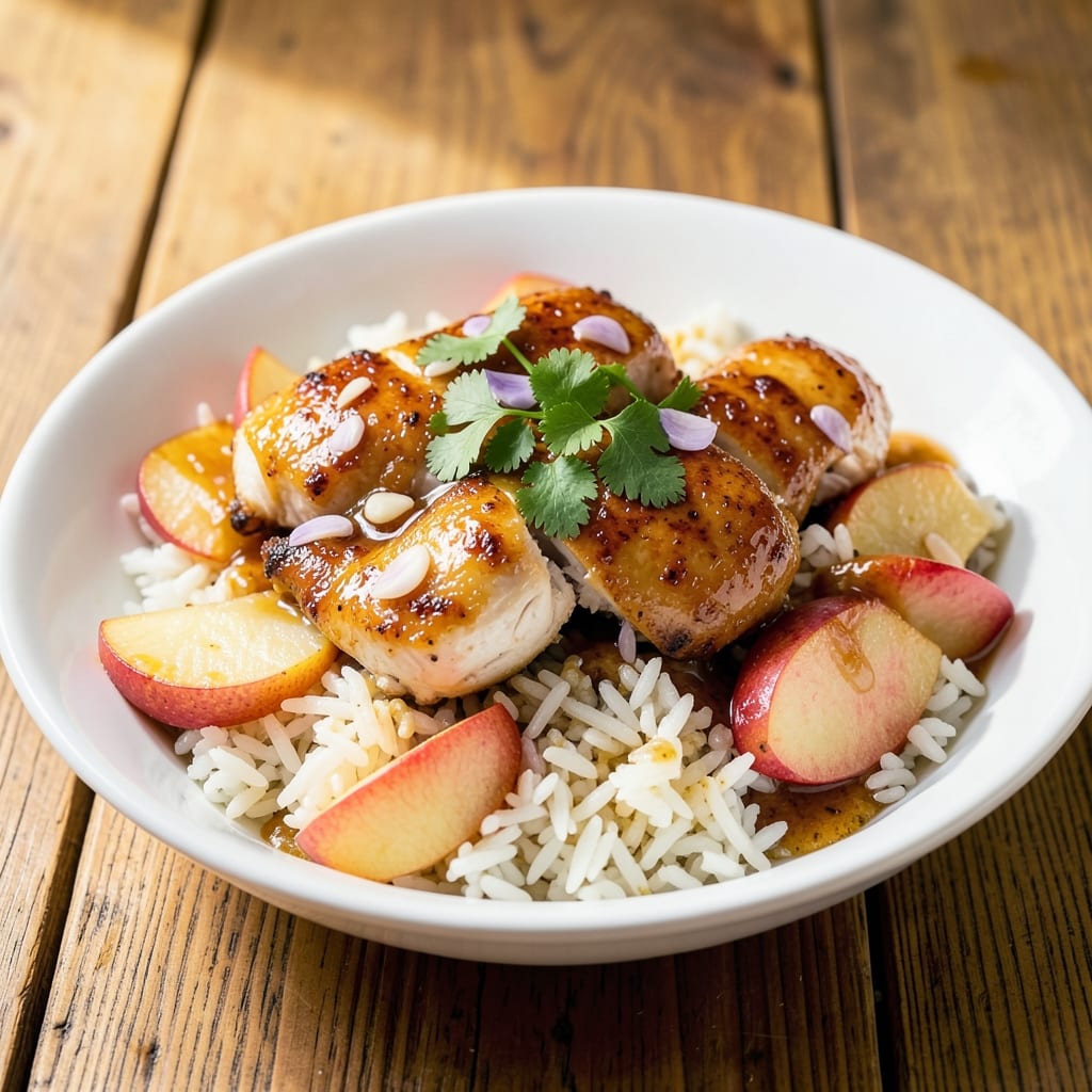 Apple Chicken Rice Recipe: Sweet-Tart Braised Harmony in One Pot