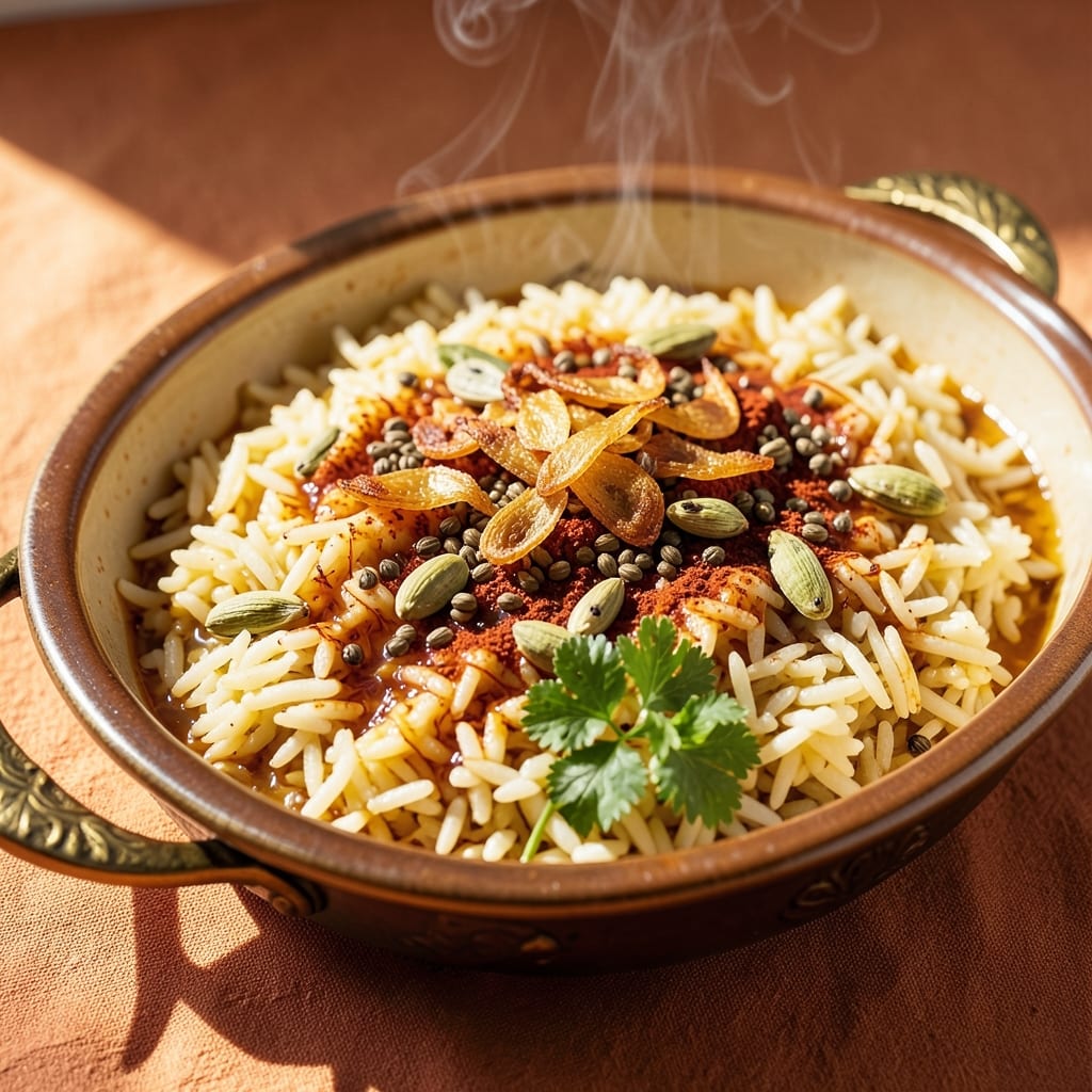 Arabic Rice Pilaf Recipe: Toasted Spice and Saffron Infusion Magic