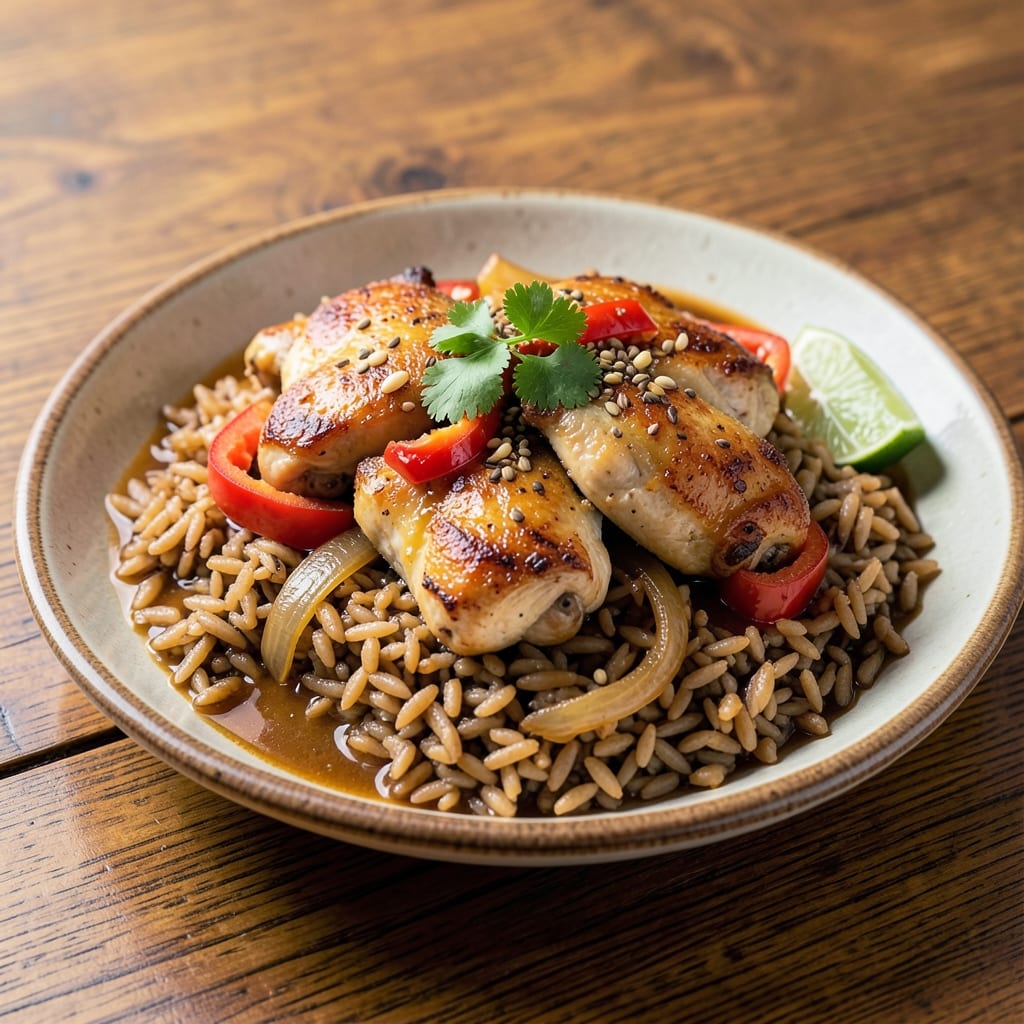 Arroz Con Pollo With Brown Rice Recipe: One-Pot Latin Flavor Fusion