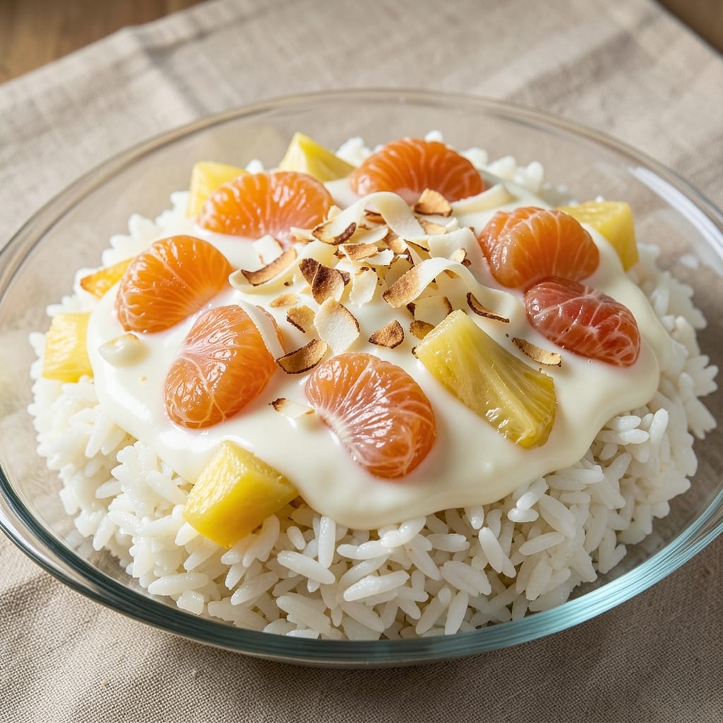 Ambrosia Rice Recipe: Sweet and Savory Cheese-Studded Classic