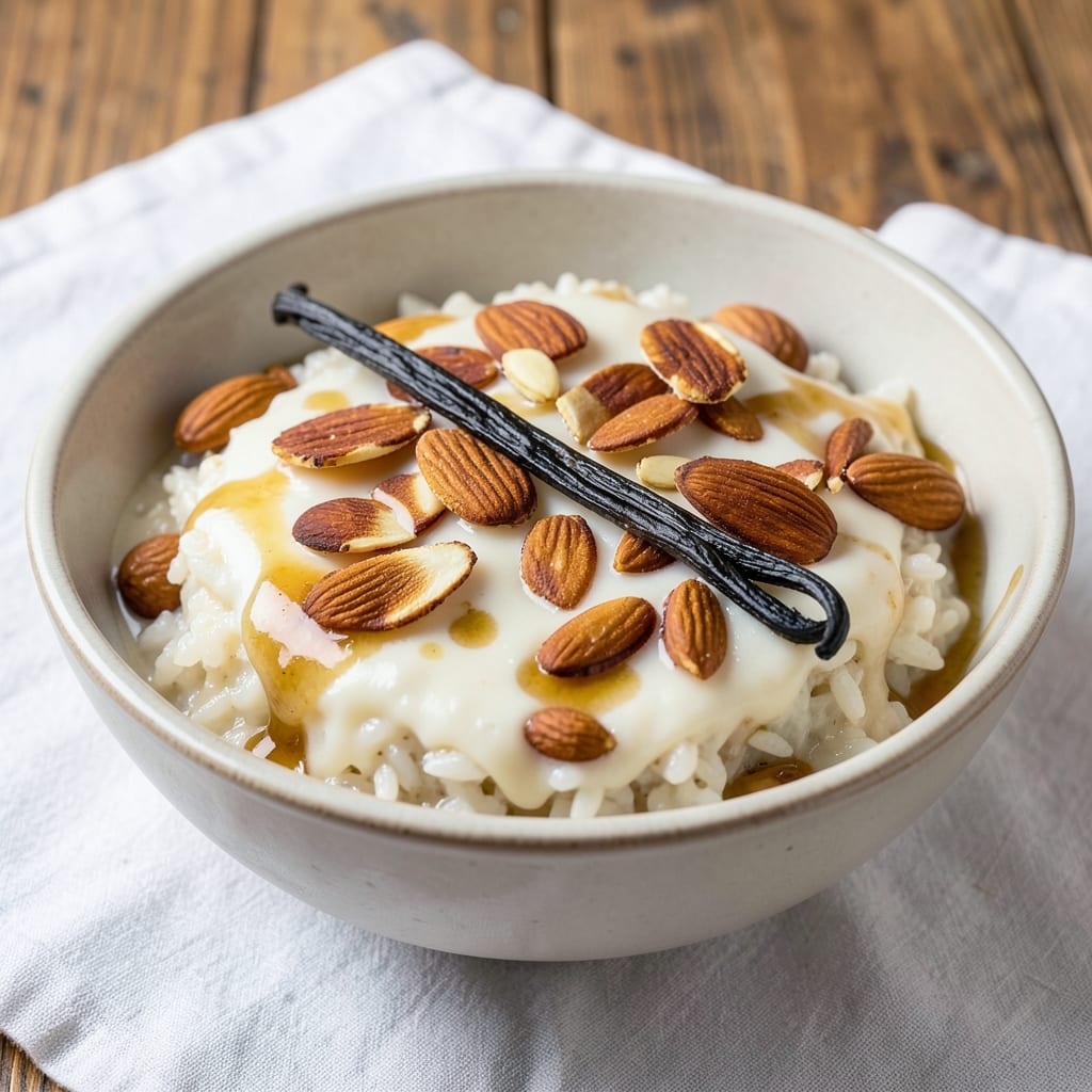 Almond Rice Pudding Recipe: Nutty Warmth With Silky Vanilla Swirls