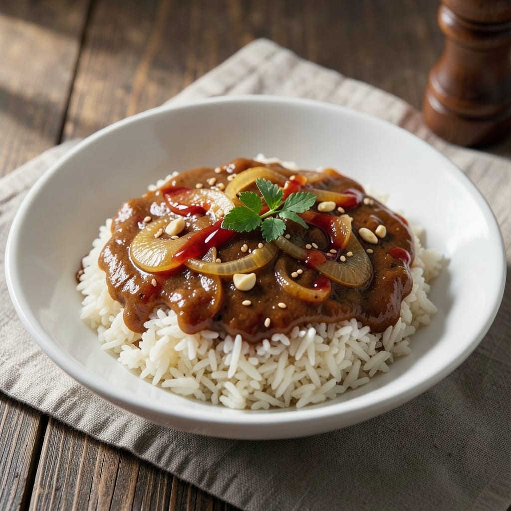 Adobo Rice Recipe Panlasang Pinoy: Soy-Sauce Gloss and Crispy Rice Bites