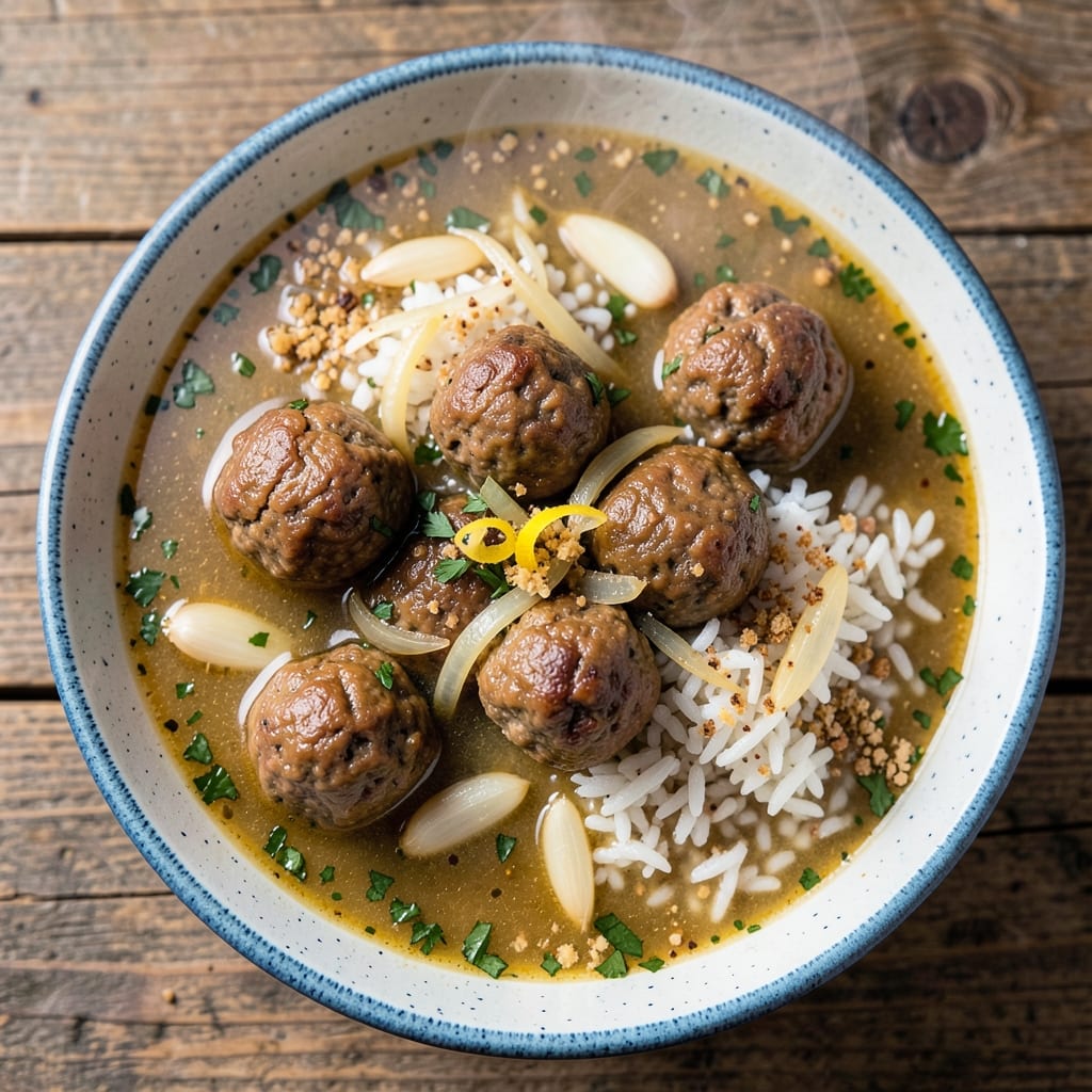 Albondigas Soup Recipe with Rice: Spiced Meatballs and Aromatic Tomato Broth