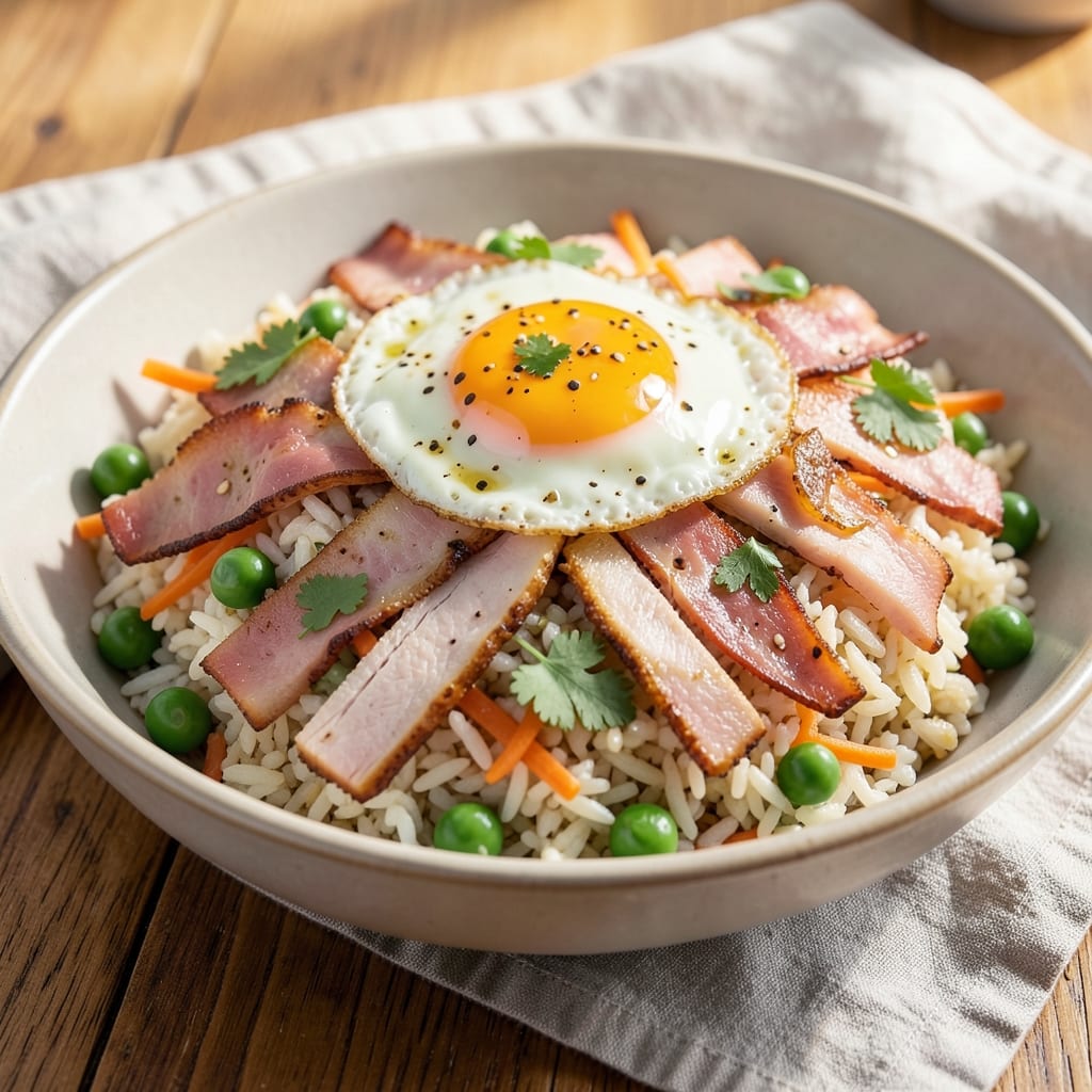 American Deli Fried Rice Recipe: Crispy Egg and Savory Soy-Kissed Bites