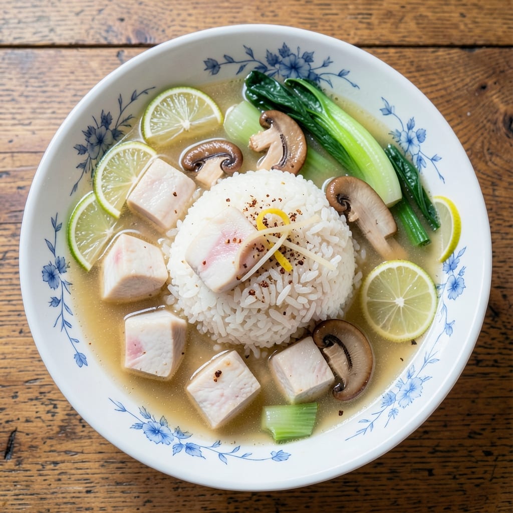 Asian Rice Soup Recipe: Fragrant Ginger-Lime Infusion