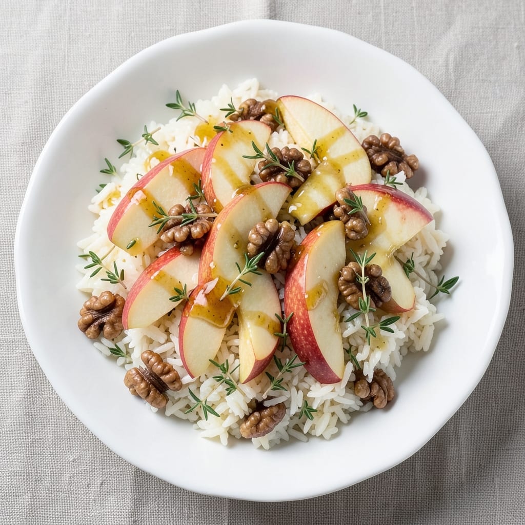 Apple Rice Salad Recipe: Caramelized Apple Crunch With Herbed Vinaigrette
