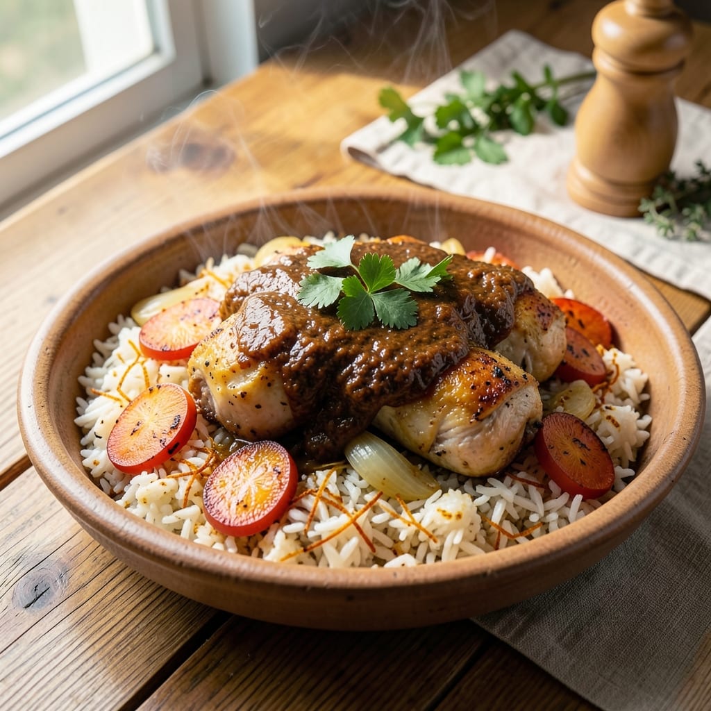 Algerian Rice Recipe: Harissa-Kissed Saffron Fragrance