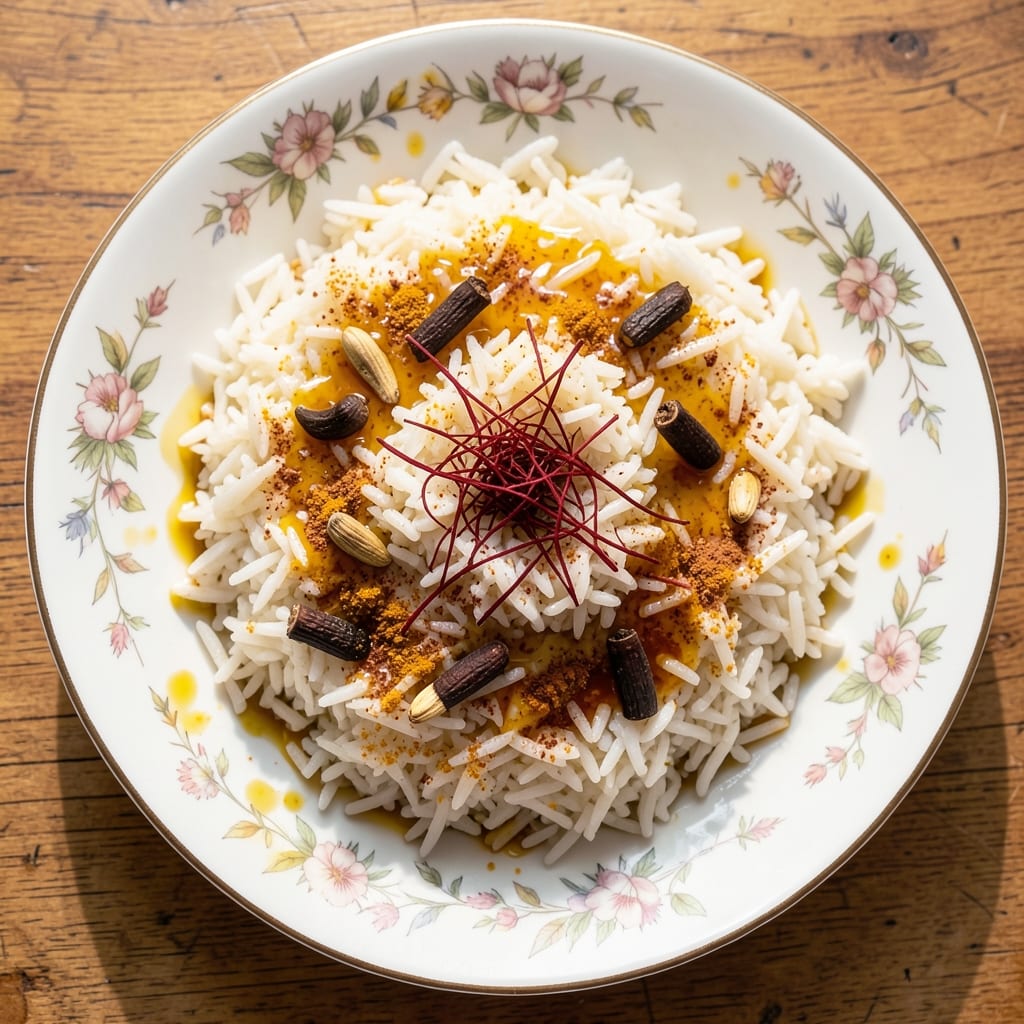 Advieh Rice Recipe: Saffron-Infused Persian Fragrance in One Pot