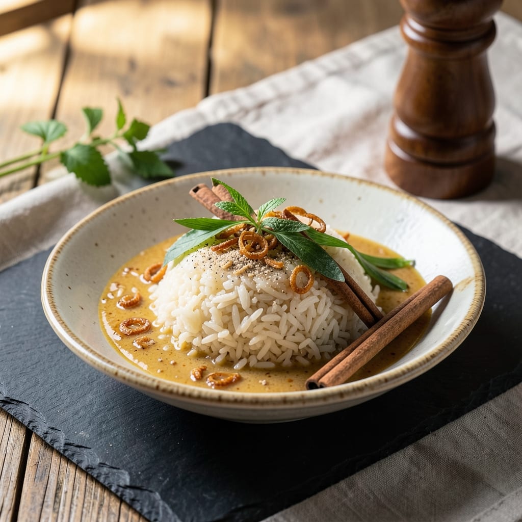 Aristocrat Java Rice Recipe: Fragrant Saffron and Coconut Milk Velvety Texture