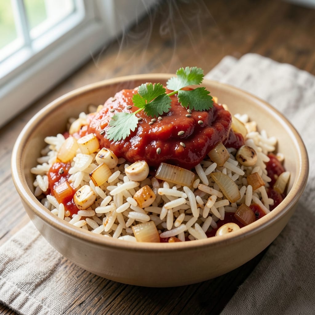 1 Cup Mexican Rice Recipe: Tomato-Cilantro Crisp in One-Pan Magic