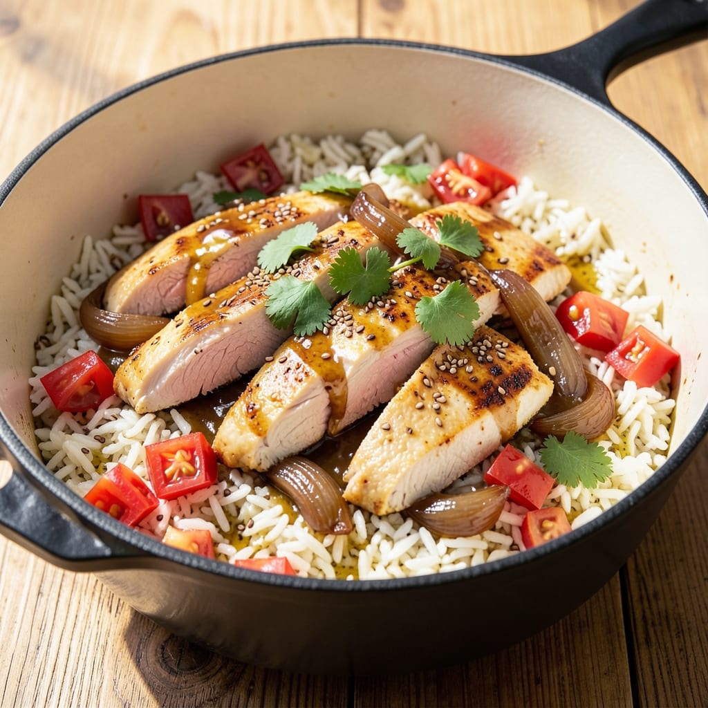 One-Pot Rice Recipe: Savory Fragrance and Toasted Cumin Crunch