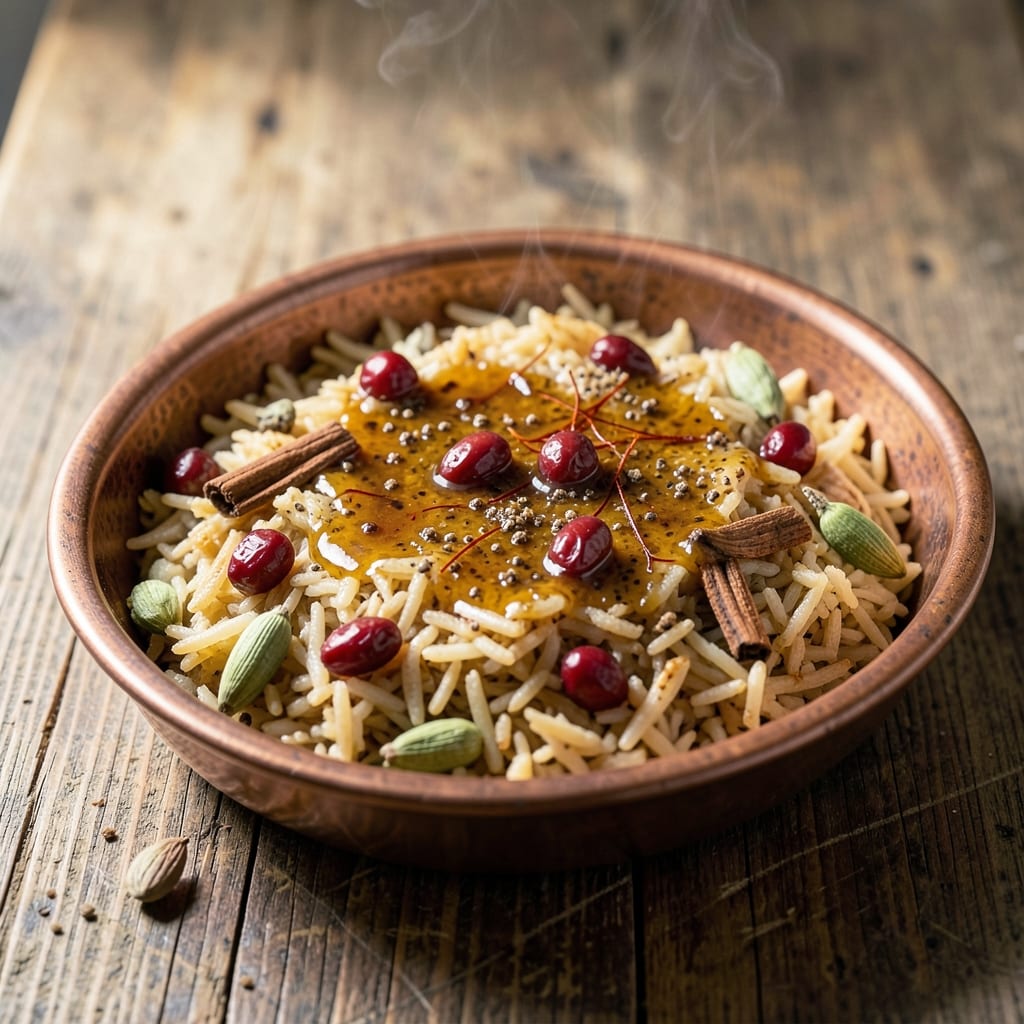 Afghani Rice Without Meat Recipe: Saffron-Infused Fragrance With Toasted Barberry Crunch