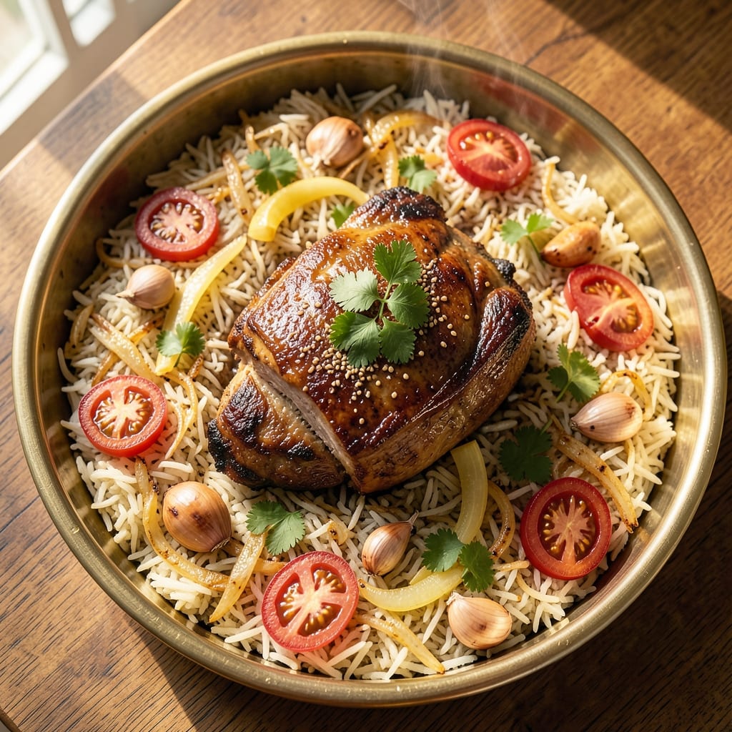 Arabic Kabsa Rice Recipe: Spiced Lamb and Toasted Rice Feast