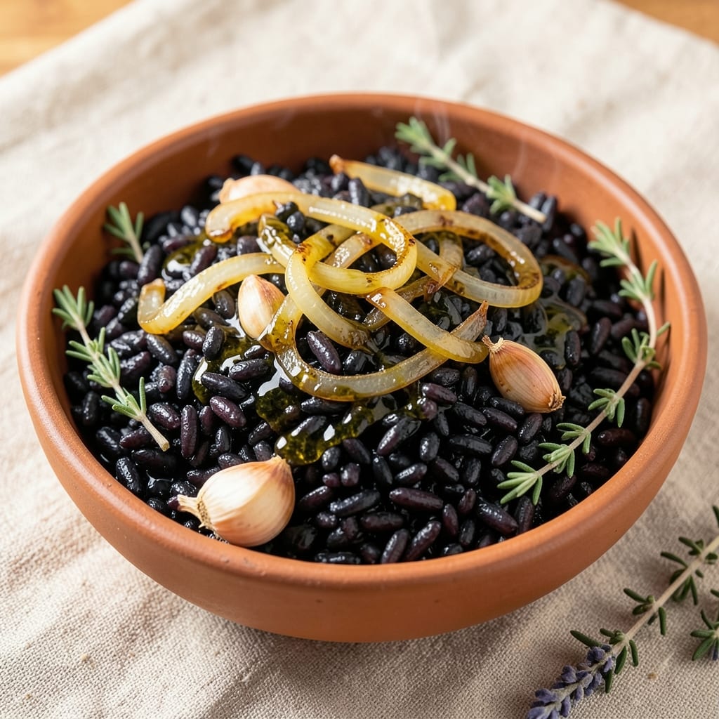 African Black Rice Recipe: Deep Purple Hues and Nutty Earthiness