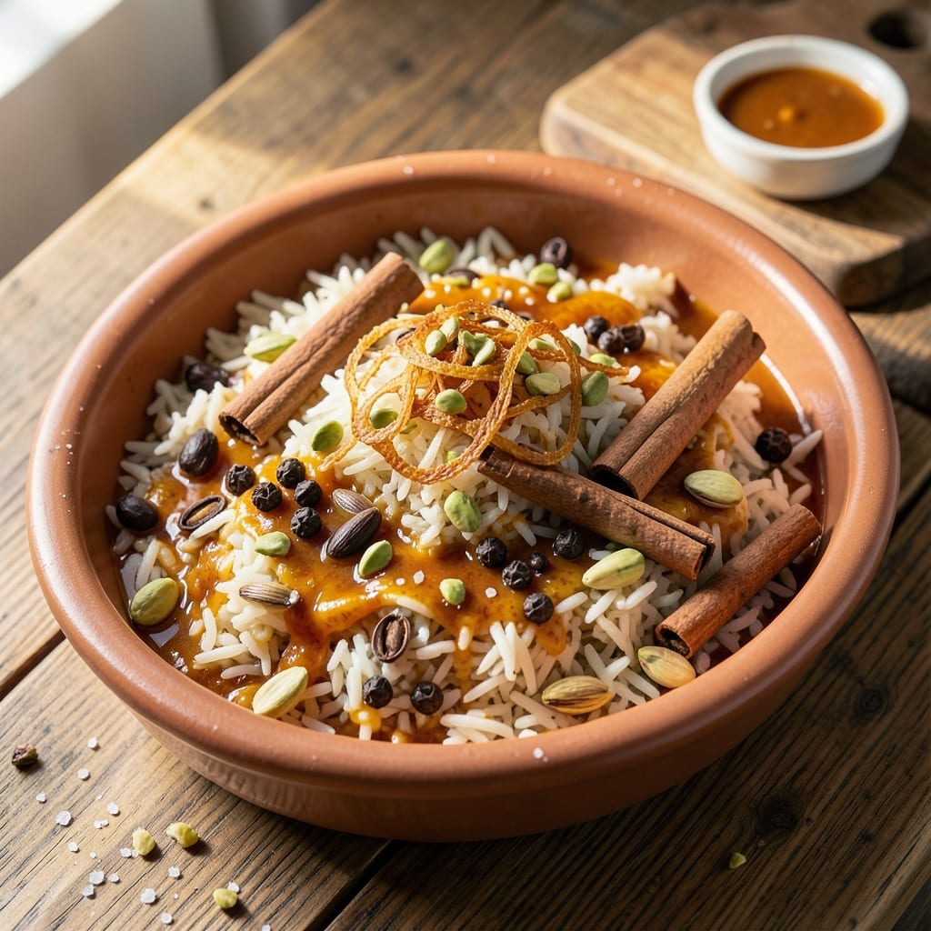 Arabian Rice Recipe: Saffron-Infused Fragrance With Toasted Spice Layers