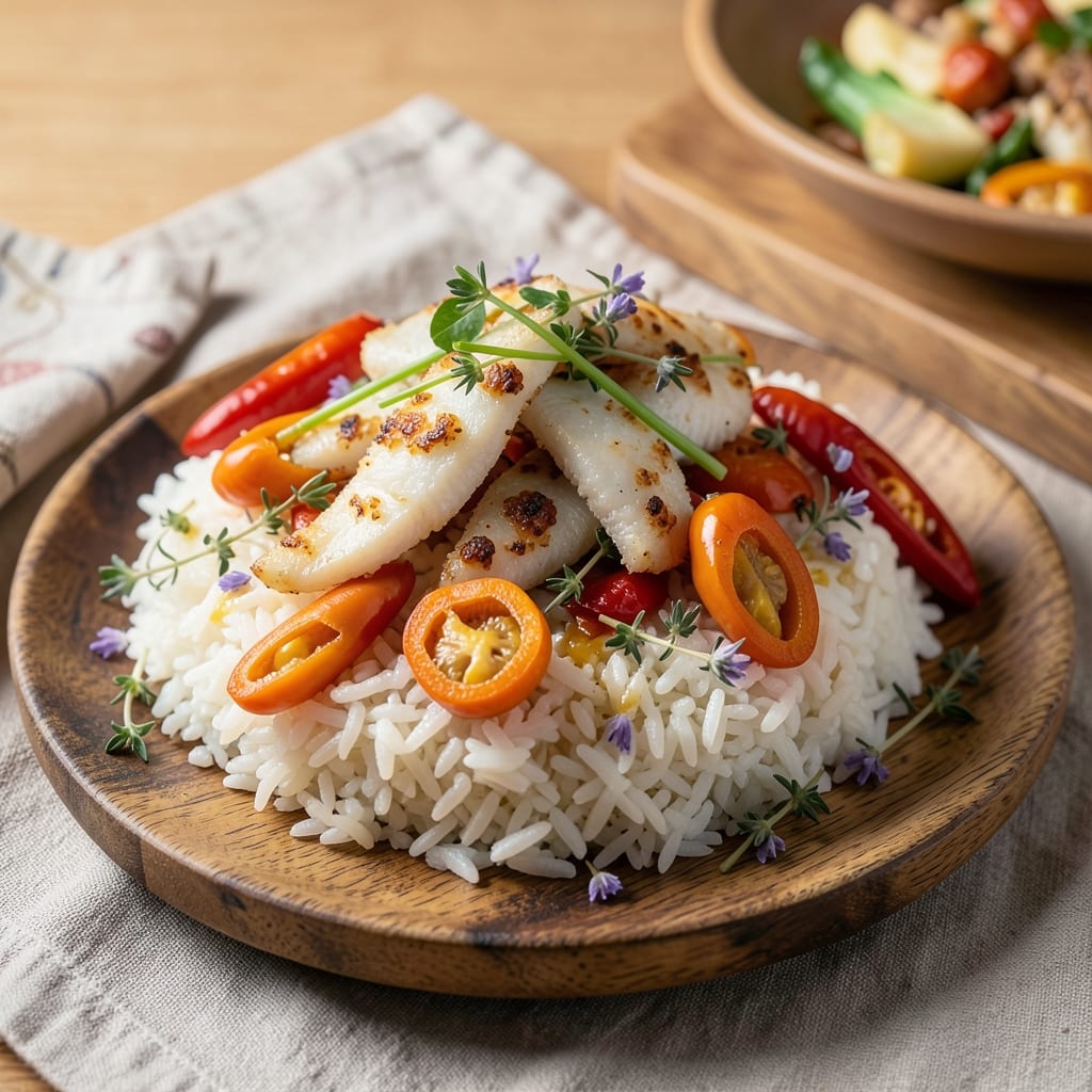 Ackee and Saltfish Seasoned Rice Recipe: Golden Crust, Buttery Saltfish Bites