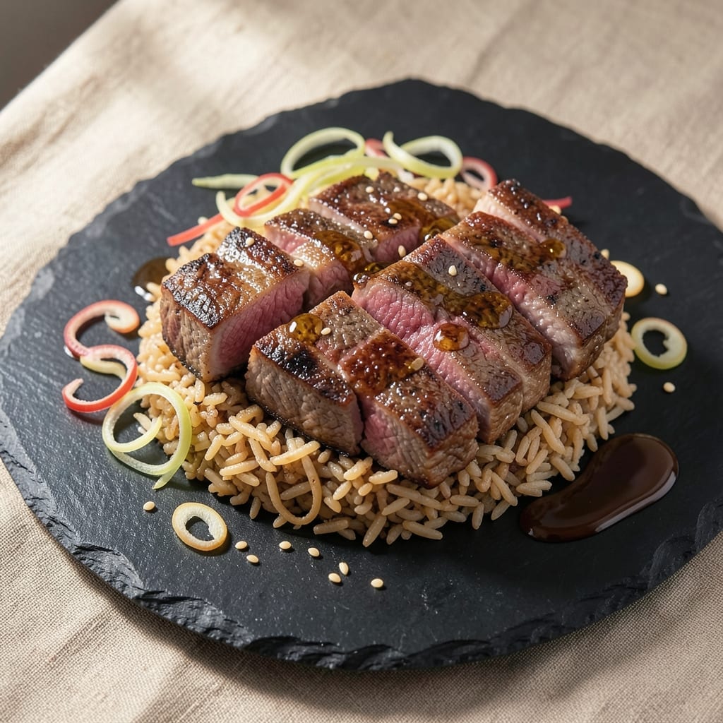 Asian Steak and Rice Recipe: Wok-Seared Crispy Edges and Fragrant Rice