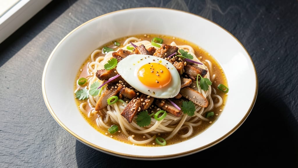 Chicken Ramen Rice Noodles Recipe: Wok-Tossed Crunch with Eggy Protein Twist