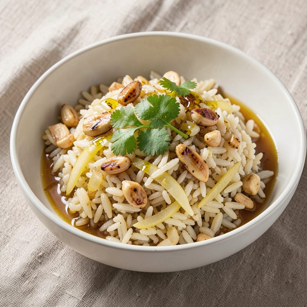 Aroma Pressure Cooker Rice Recipe: Fragrant Jasmine Basmati With Toasted Nut Crunch